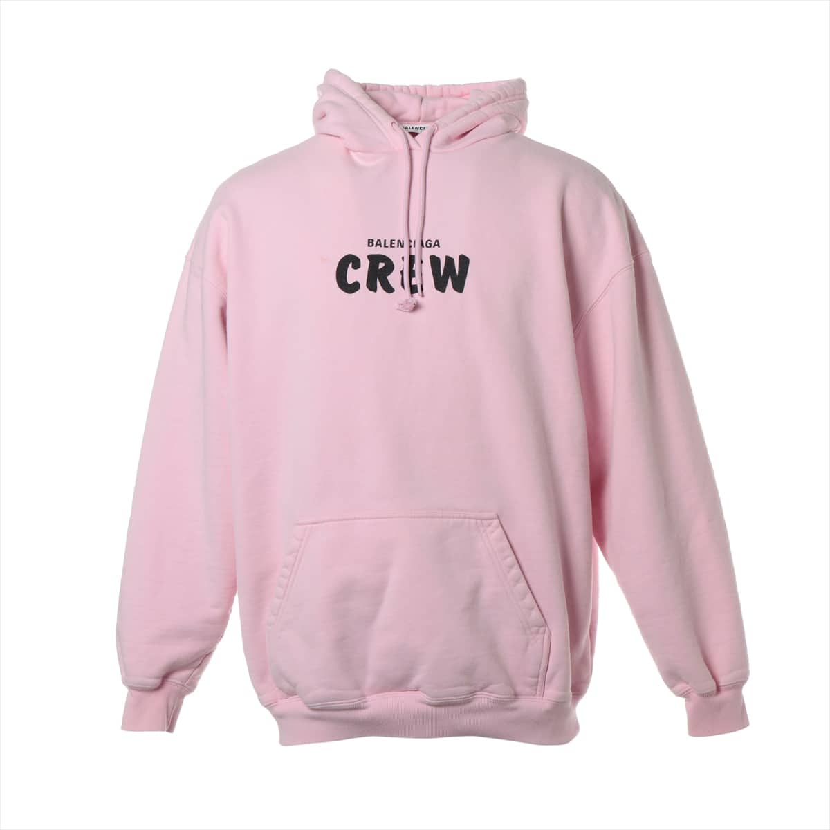 バレンシアガ 20AW コットン パーカー XS ユニセックス ピンク CREWロゴ  578135｜a1801851｜中古ブランド品・ブランド古着通販｜ALLU（アリュー）