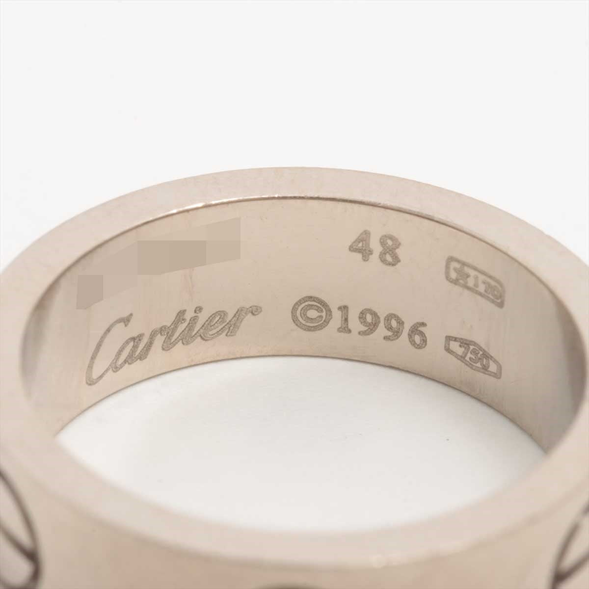【M1305-730-640】カルティエ ラブリング #48 WG 指輪　リング