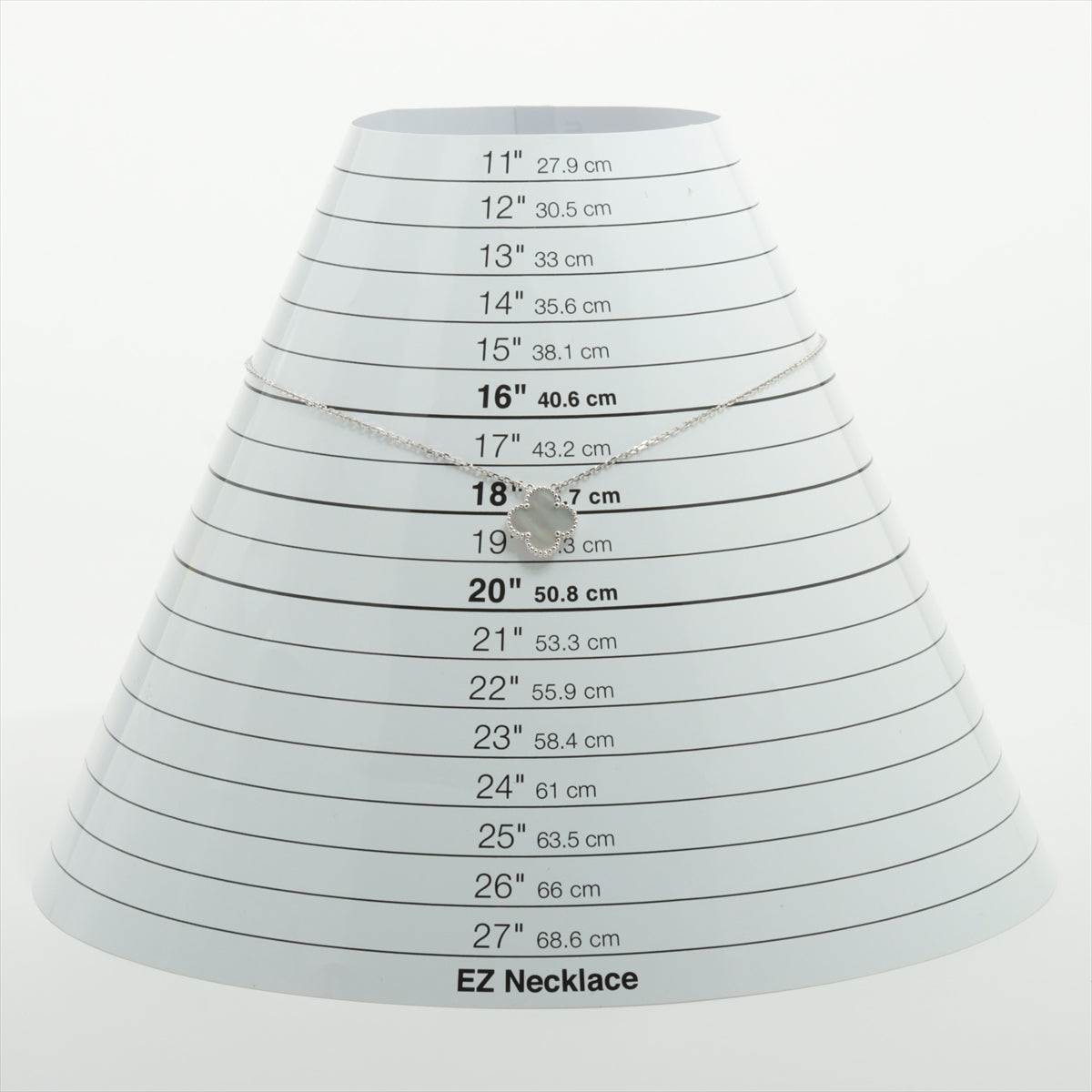 ヴァンクリーフ&アーペル ヴィンテージアルハンブラ シェル ネックレス 750(WG) 5.1g