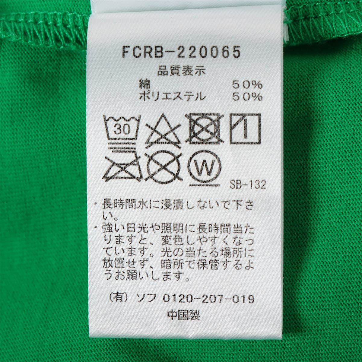 F.C.R.B コットン×ポリエステル Tシャツ L メンズ グリーン FCRB