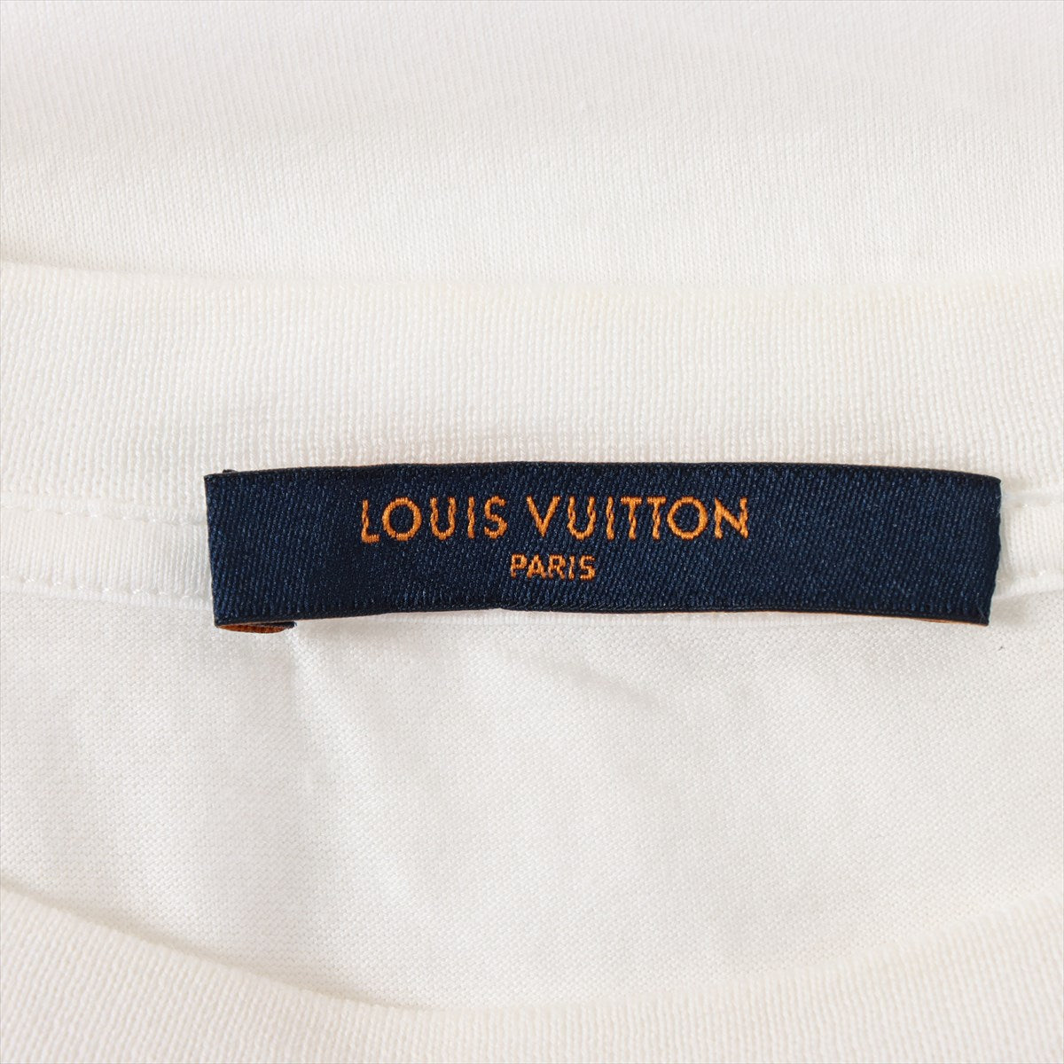 ルイヴィトン 18AW コットン Tシャツ XS メンズ ホワイト  クルーネック LVサークル RM182Q