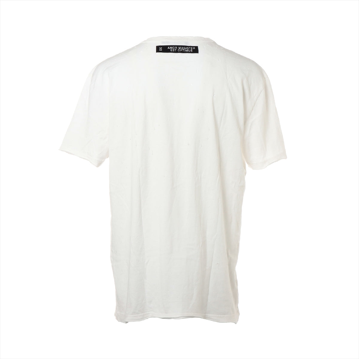 ドルチェ&ガッバーナ コットン Tシャツ 52 メンズ ホワイト  ダメージ加工 G8KBAZ