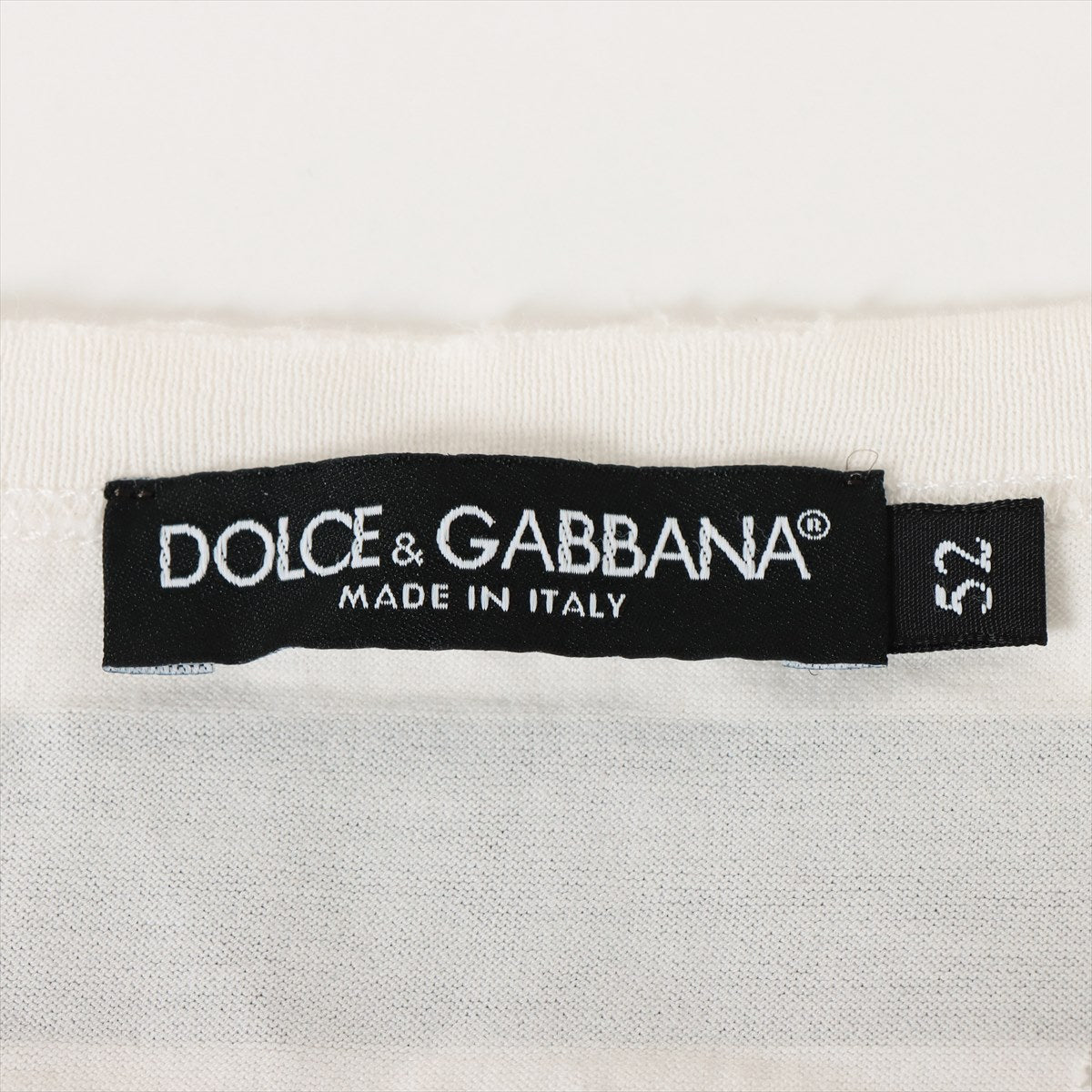 ドルチェ&ガッバーナ コットン Tシャツ 52 メンズ ホワイト  ダメージ加工 G8KBAZ