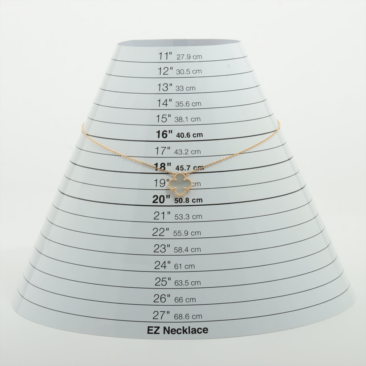 ヴァンクリーフ&アーペル ヴィンテージアルハンブラ シェル ネックレス 750(YG) 5.1g