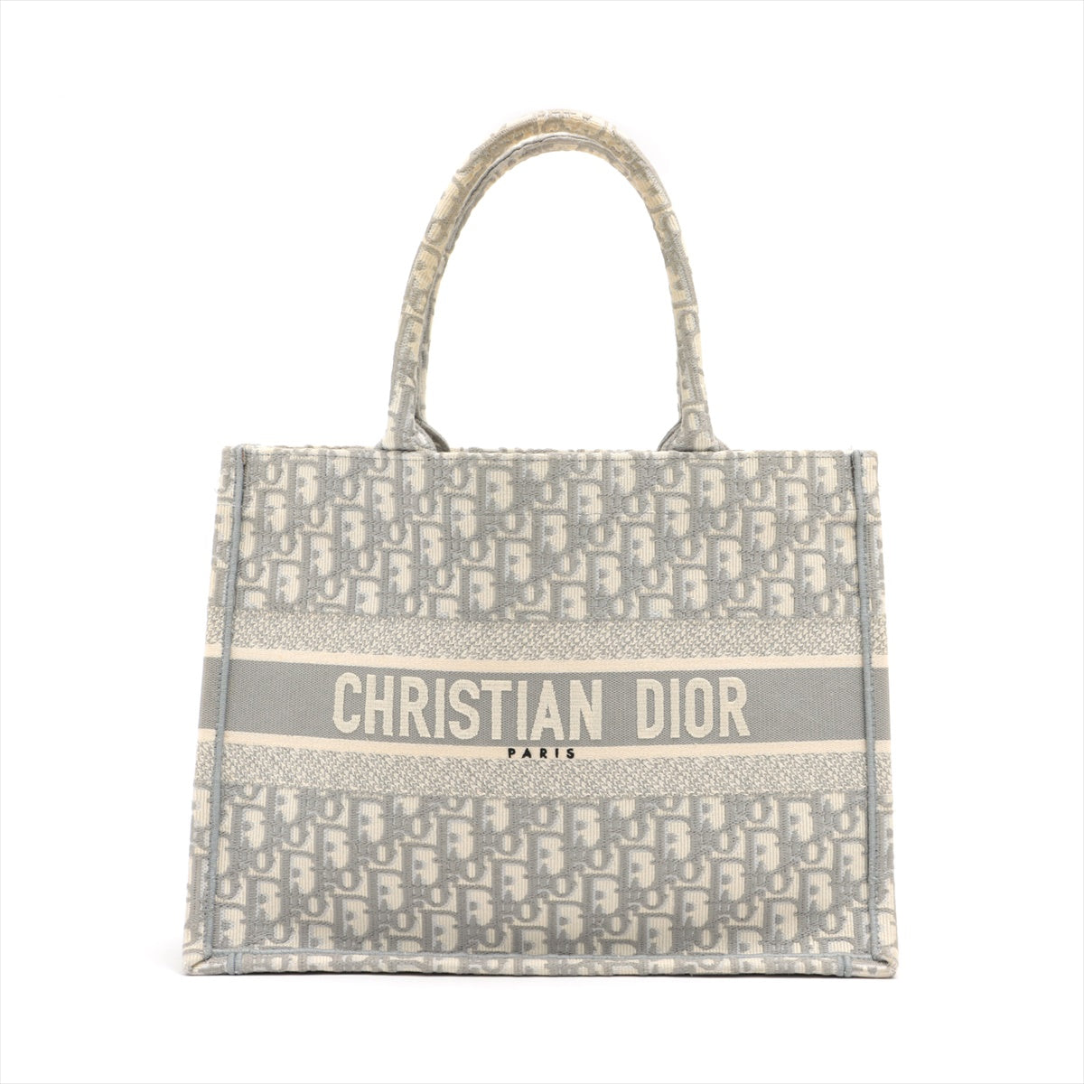 クリスチャンディオール Christian Dior トートバッグ ブックトート オブリーク  ネイビー系 キャンバス  | ハンドバッグ 手提げカバン ロゴ バック ファッション ブランド ABランク