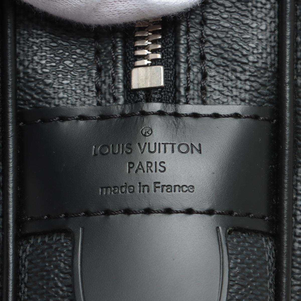 ルイ・ヴィトン LOUIS VUITTON ポルトドキュマン ヴォワヤージュ ICチップ N41125 グレー ダミエ グラフィットキャンバス メンズ ハンドバッグ