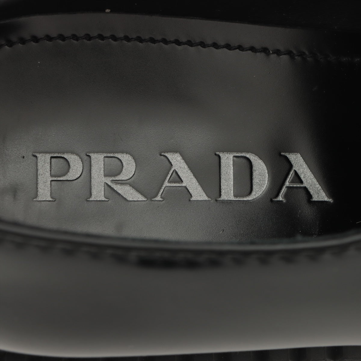 超美品❗️ PRADA ロゴ ローファー ブラック 7 1/295cmヒール