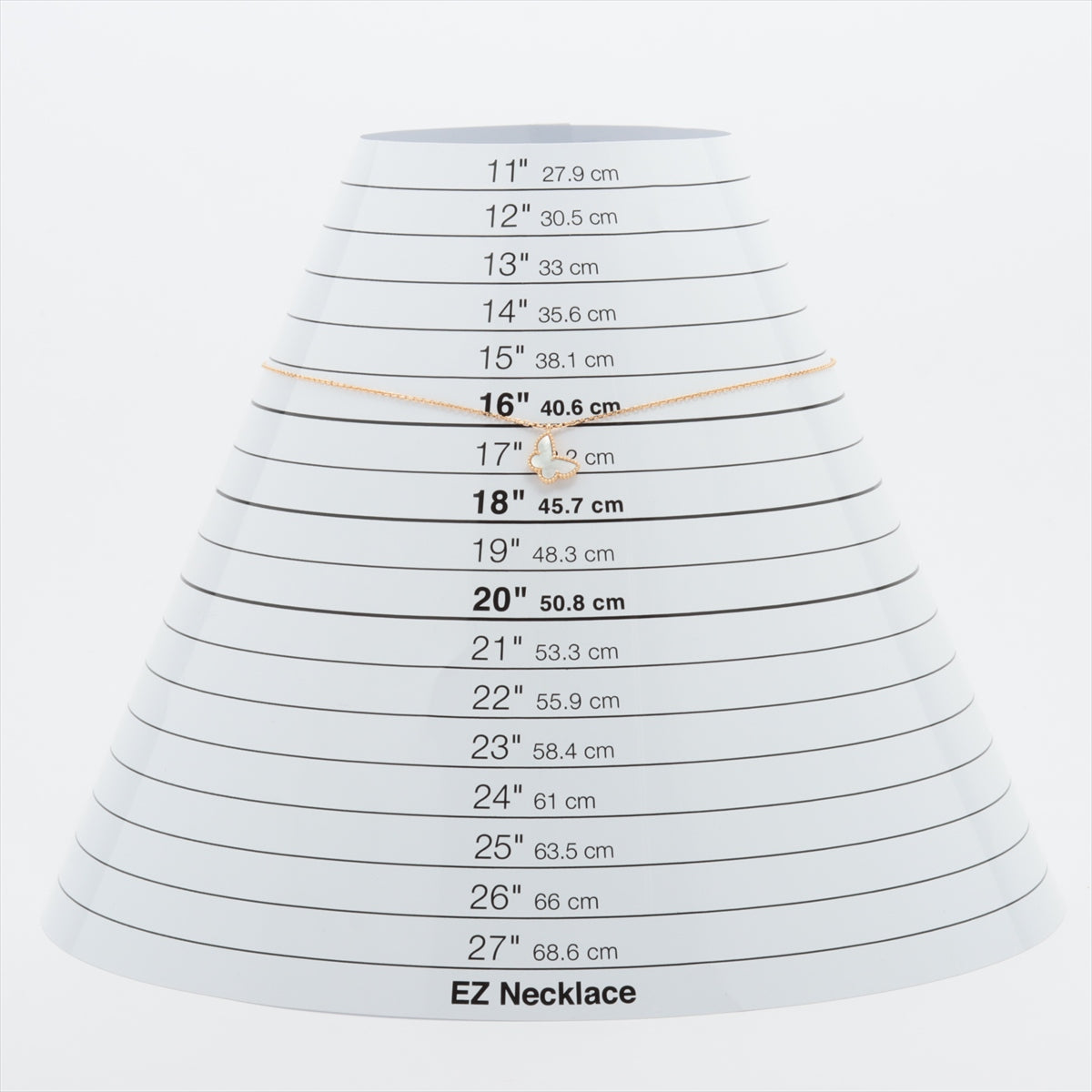 ヴァンクリーフ&アーペル スウィートアルハンブラ パピヨン シェル ネックレス 750(YG) 2.9g