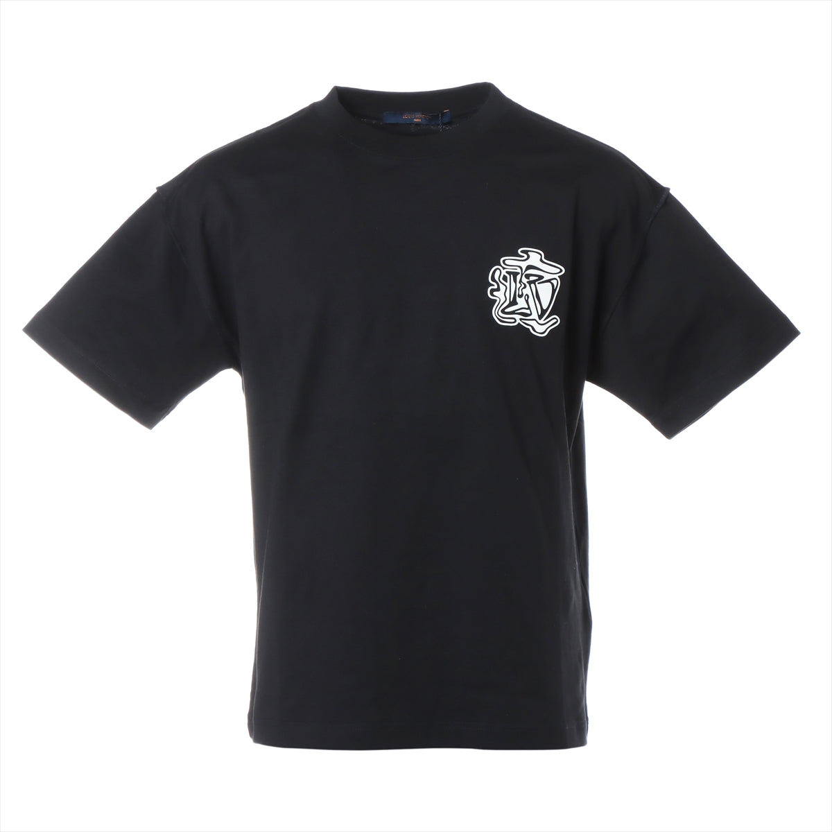 ルイヴィトン 19AW コットン Tシャツ XS メンズ ブラック  LVスモークプリンテッド RM192