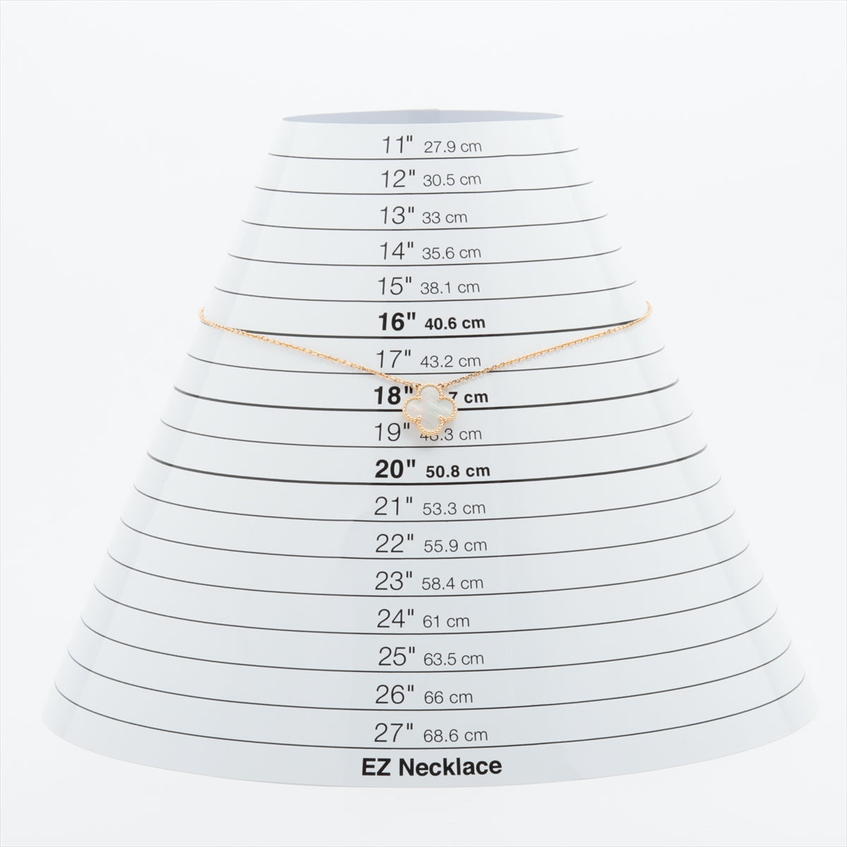 ヴァンクリーフ&アーペル ヴィンテージアルハンブラ シェル ネックレス 750(YG) 5.2g