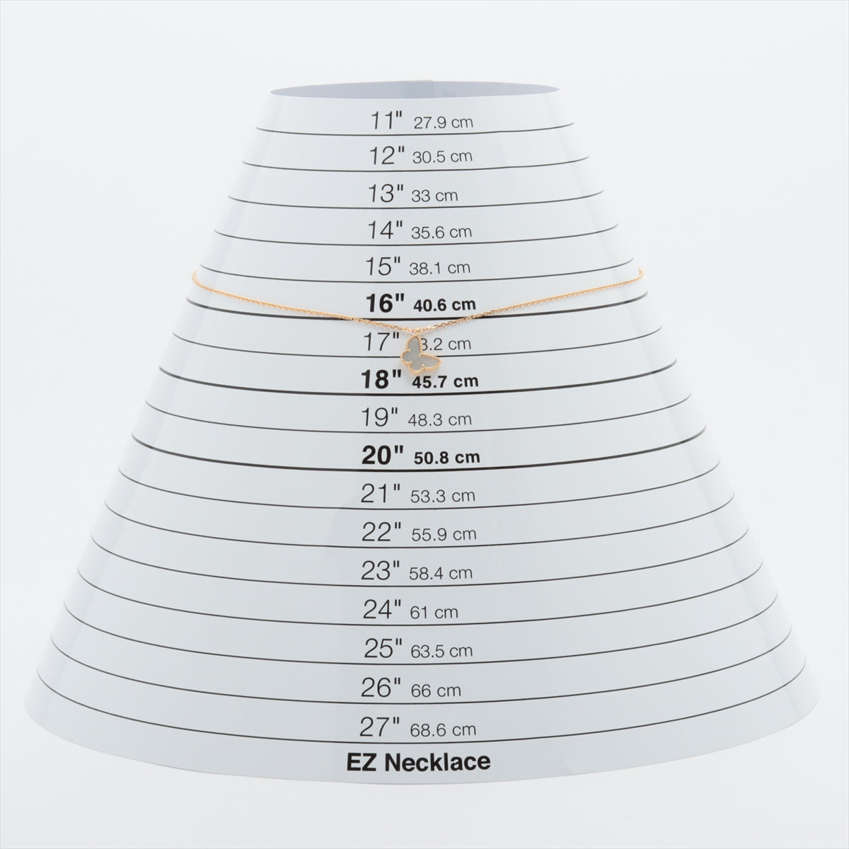 ヴァンクリーフ&アーペル スウィートアルハンブラ パピヨン シェル ネックレス 750(YG) 2.9g