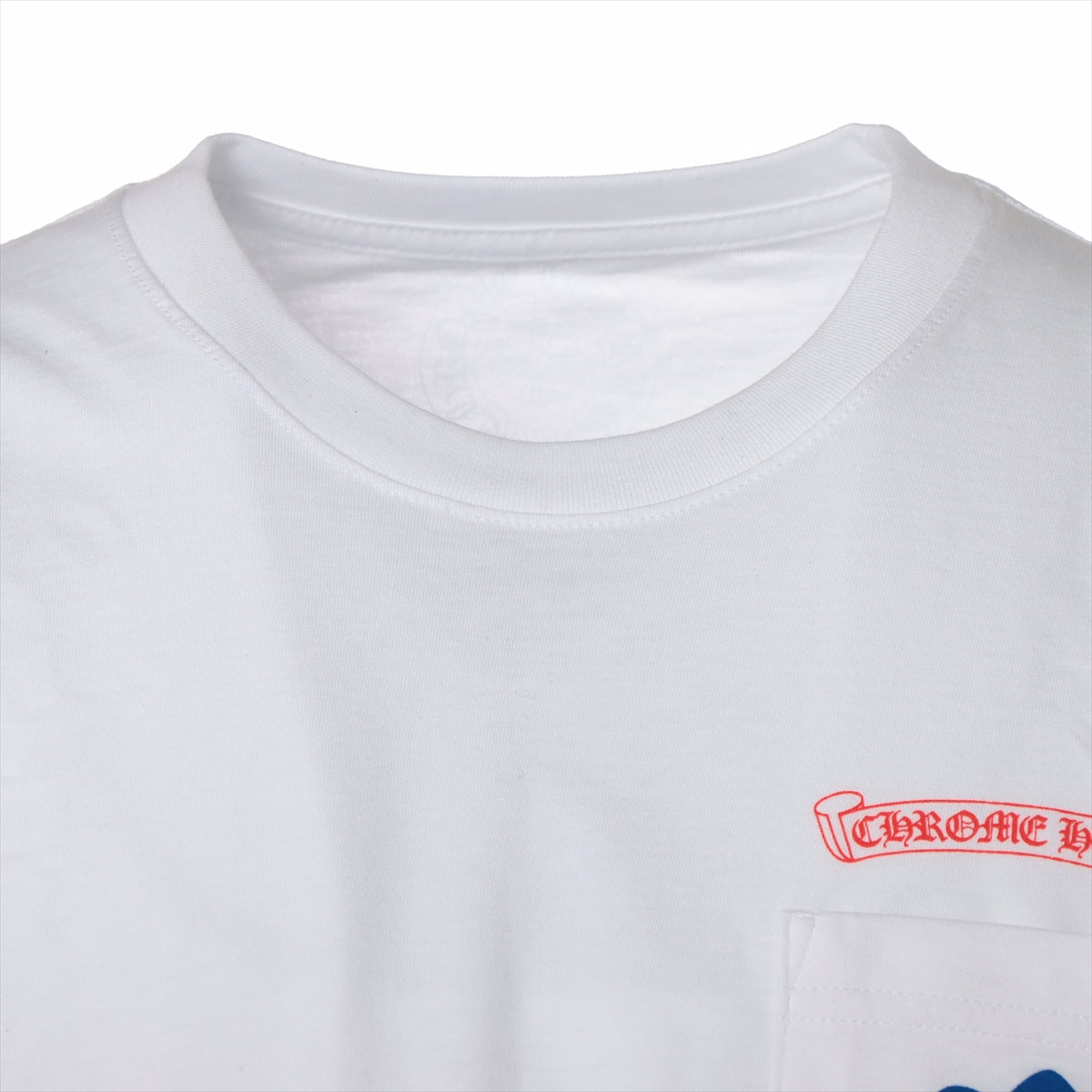 クロムハーツ CHプラス ロングTシャツ コットン L ホワイト×ブルー 原宿限定 ｜a2003497｜中古ブランド品・ブランド古着通販｜ALLU（アリュー）