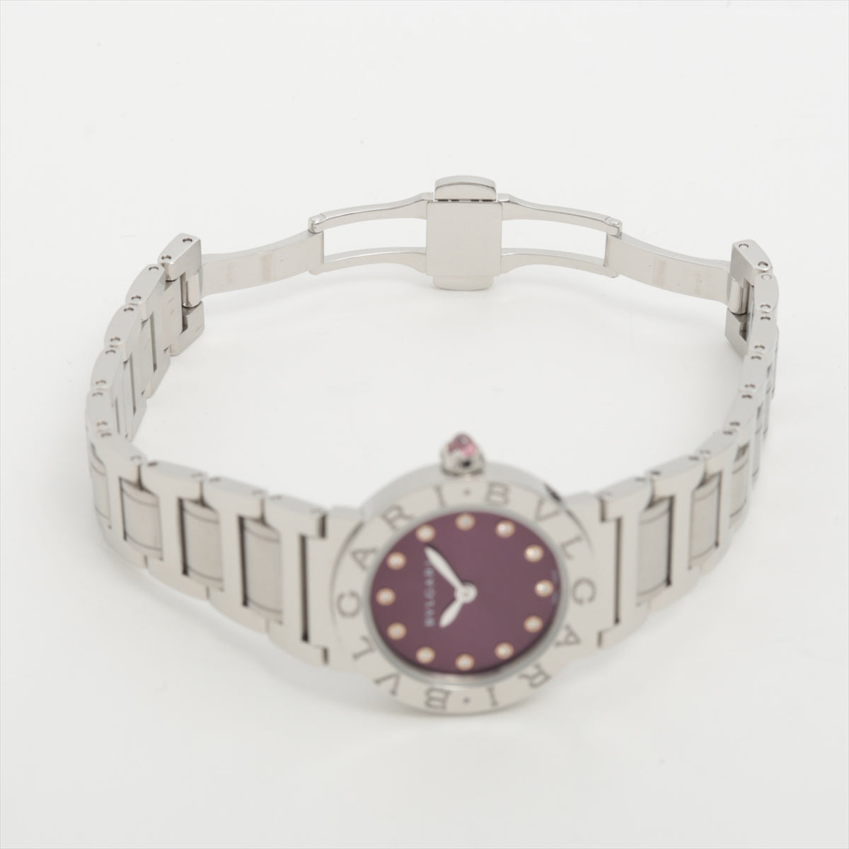 ブルガリ ブルガリブルガリ 腕時計 QZ SS ピンク文字盤/md12252kt