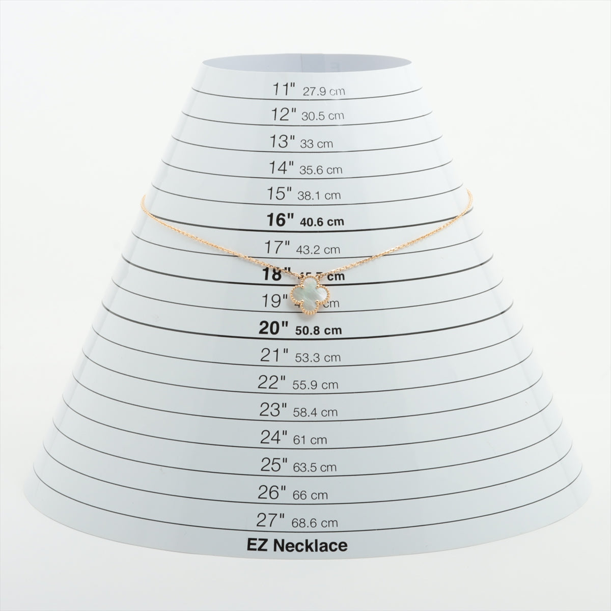 ヴァンクリーフ&アーペル ヴィンテージアルハンブラ シェル ネックレス 750(YG) 5.1g