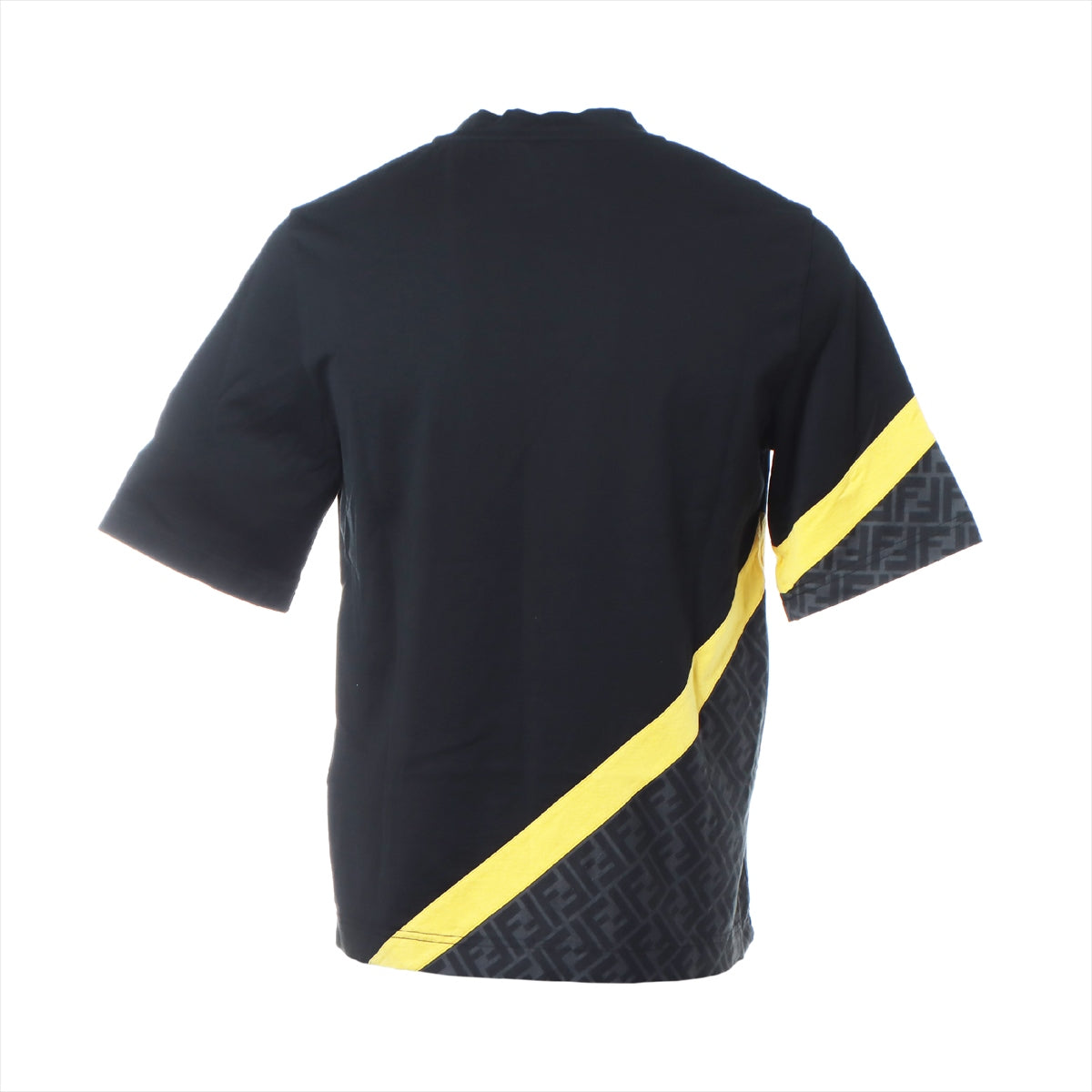 フェンディ ズッカ 20年 コットン×ポリウレタン Tシャツ XS メンズ ブラック