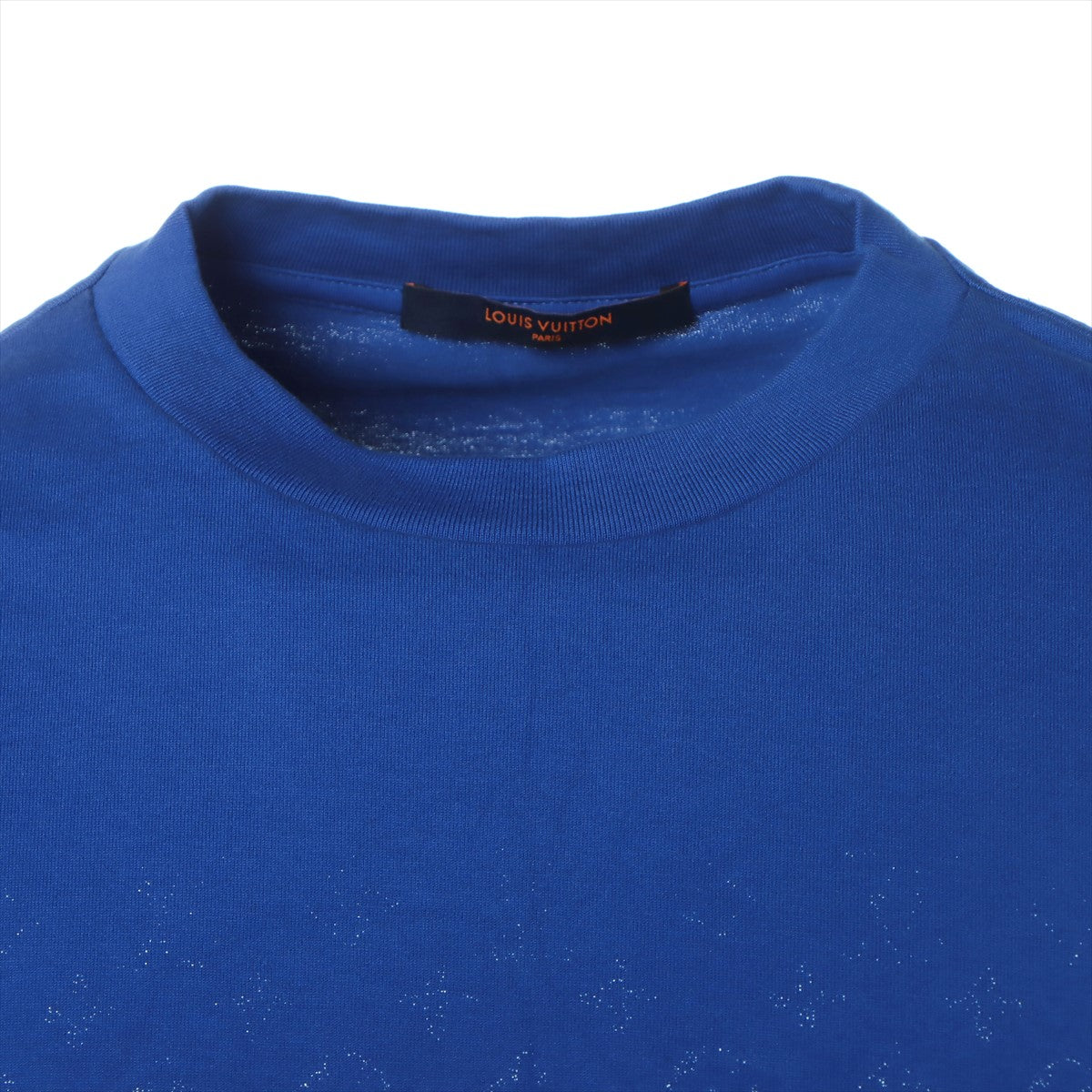 ルイヴィトン 22AW コットン Tシャツ L メンズ ブルー  RM222Q グラディエントモノグラム