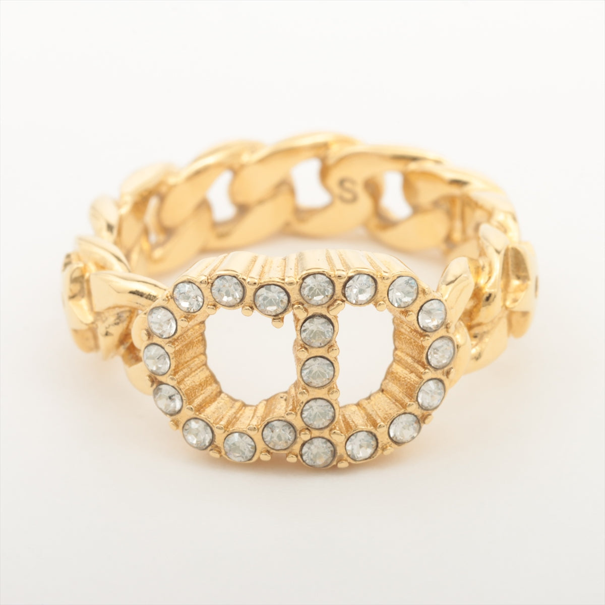 クリスチャンディオール Christian Dior リング・指輪
 ラインストーン CDロゴ ゴールド^^