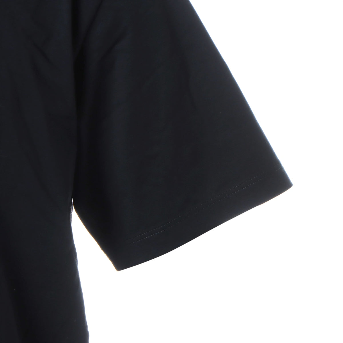 プラダ 23SS コットン×ポリウレタン Tシャツ XS メンズ ブラック