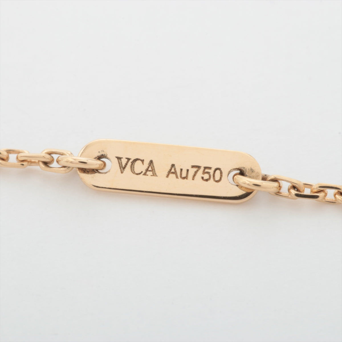 ヴァンクリーフ&アーペル スウィートアルハンブラ シェル ネックレス 750(YG) 2.9g VCARF69100