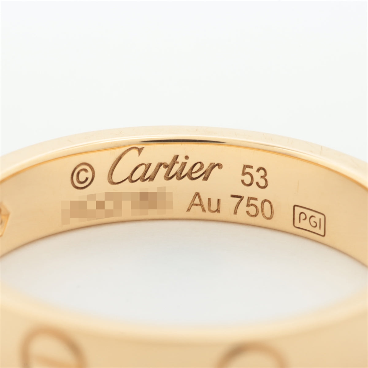 Cartier カルティエ ミニ ラブリング 750 YG