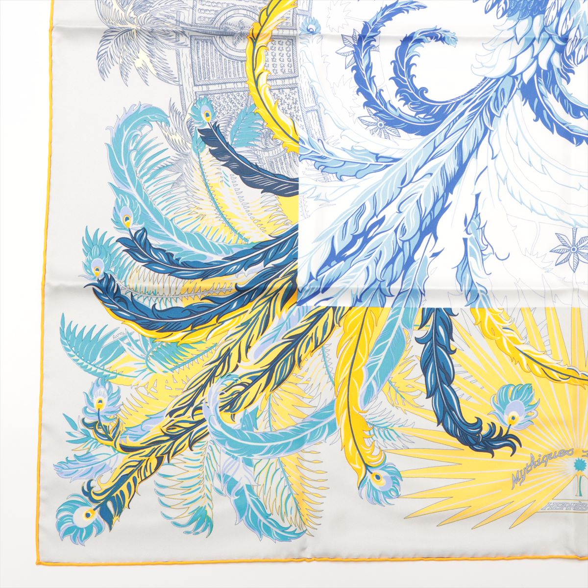 エルメス カレ90 Mythiques phoenix 不死鳥の神話 スカーフ シルク 