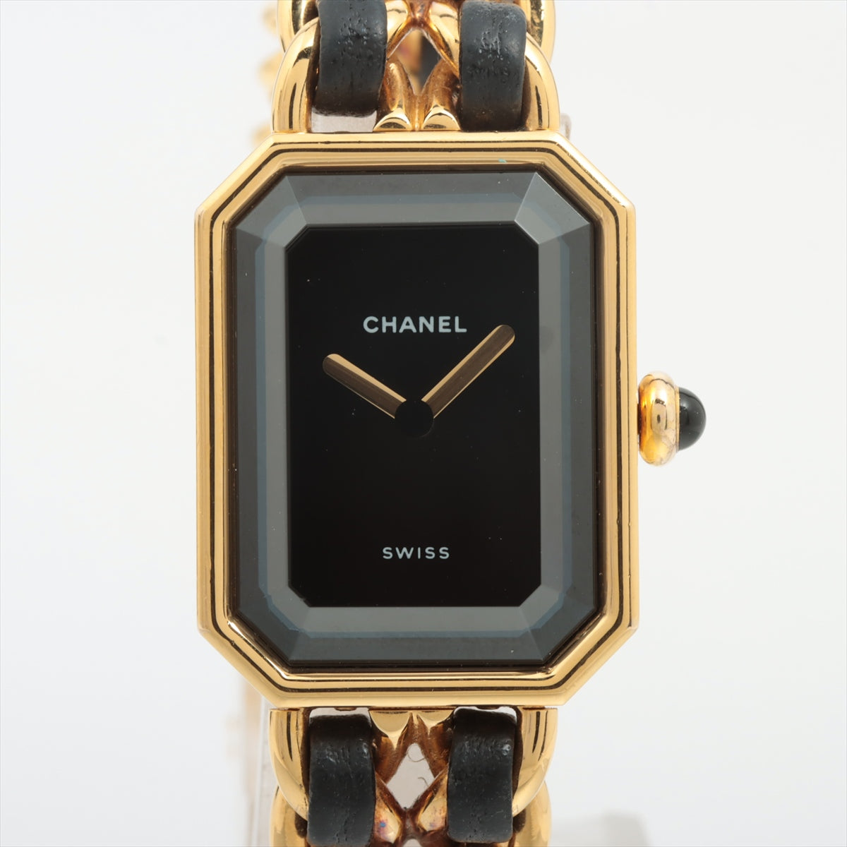 CHANELプルミエール　腕時計　シルバー　ブラック文字盤　Mサイズ