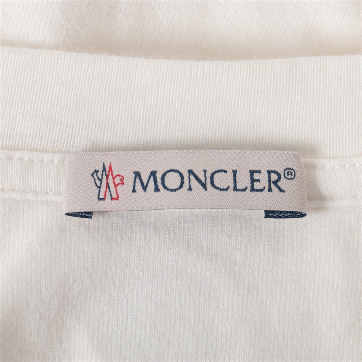 モンクレール 19年 コットン Tシャツ S メンズ ホワイト