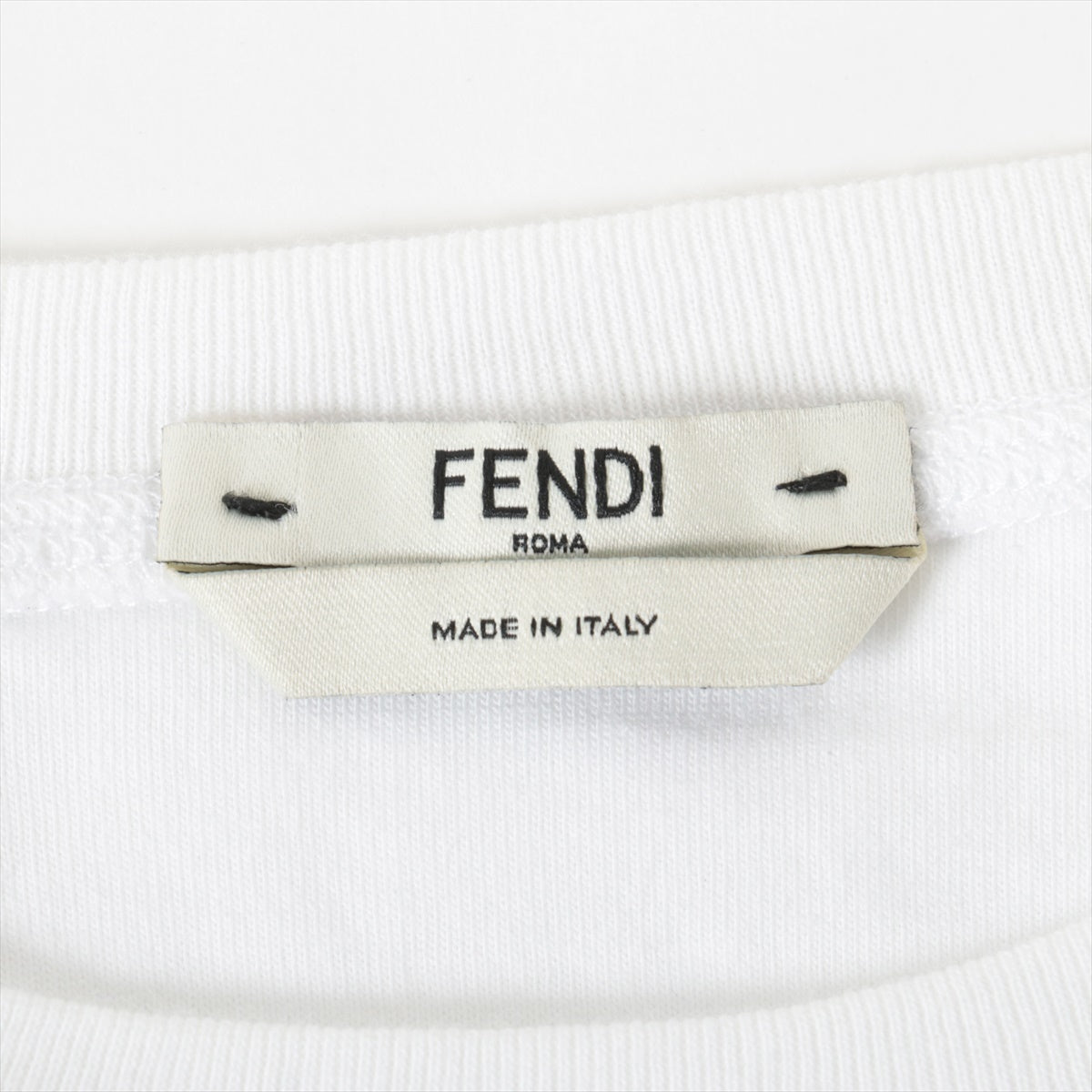 フェンディ ズッカ 20年 コットン Tシャツ 40 メンズ ホワイト FAF073