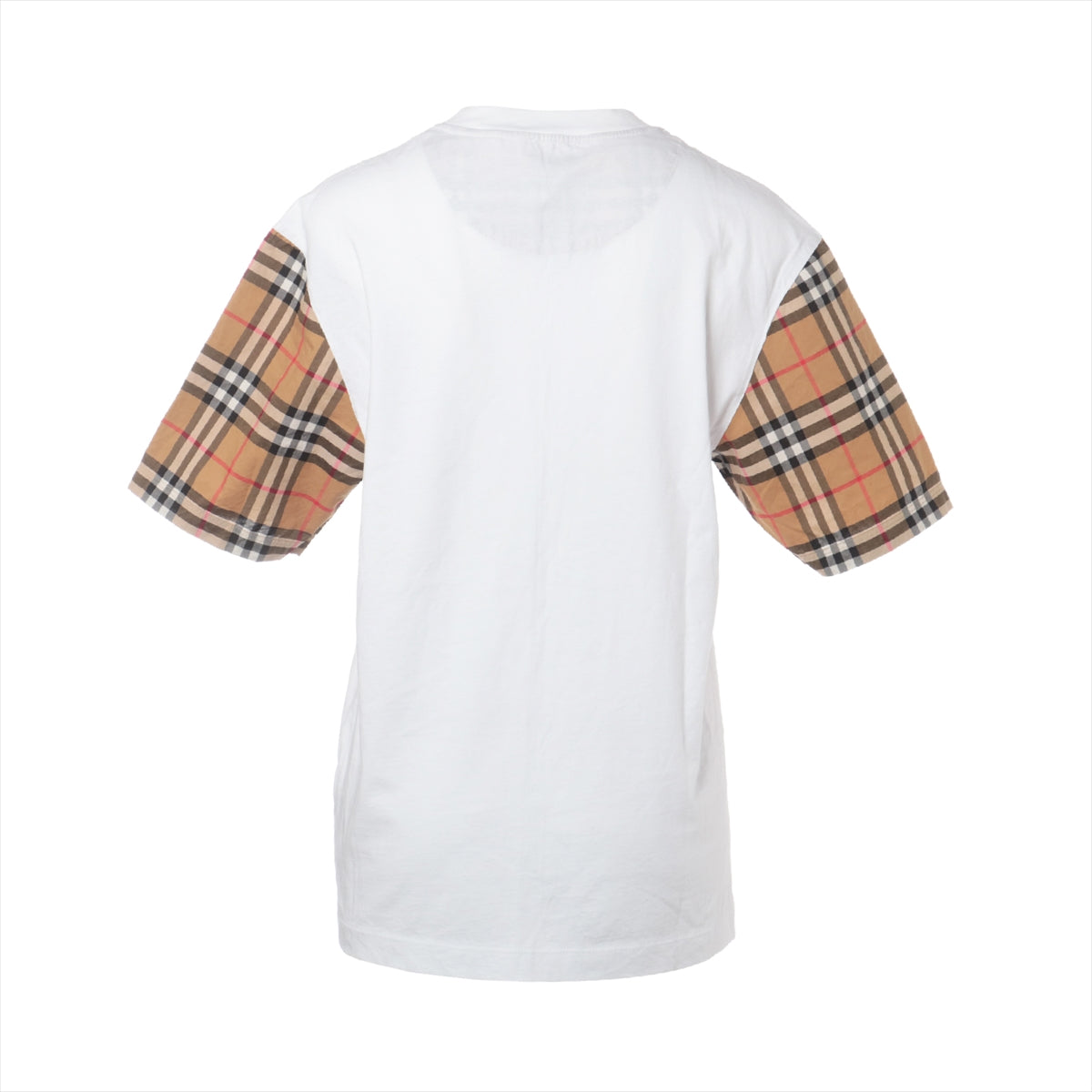 バーバリー コットン Tシャツ XS レディース ホワイト×ブラウン  8014896