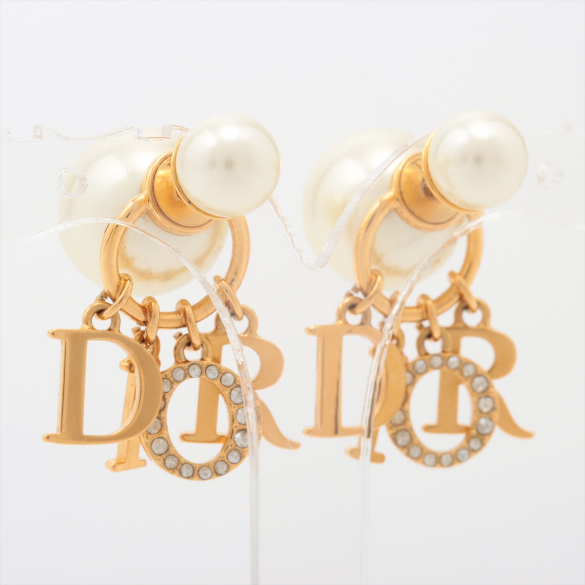 DIOR Dior ディオール パールトライバルピアス 片耳①-