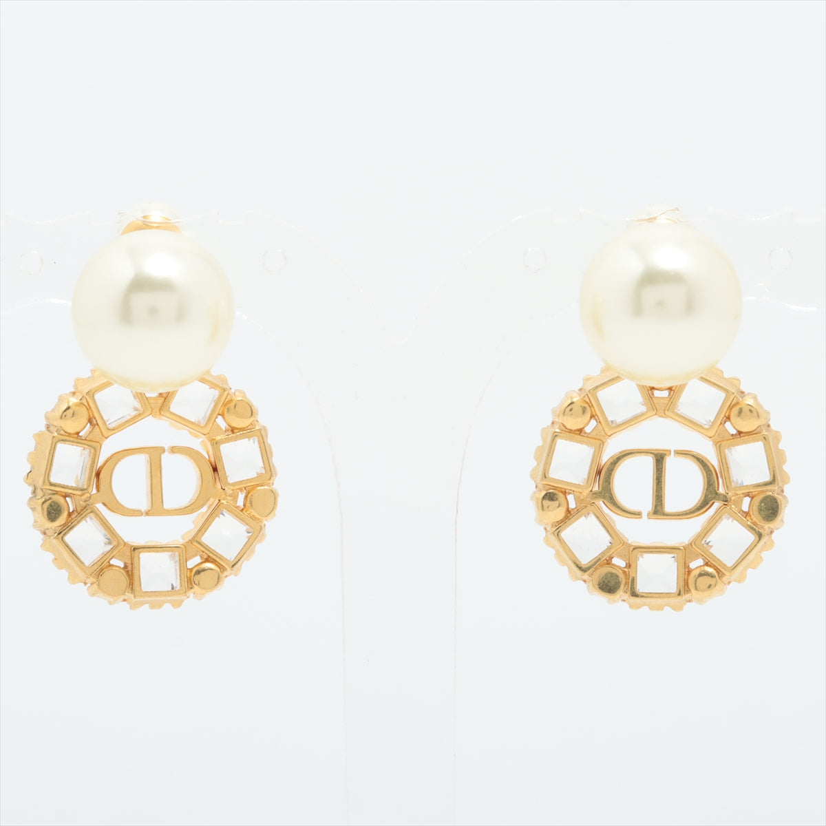 ディオール Dior Tribales  ディオール トライバル ピアス(両耳用) GP×ラインストーン ゴールド