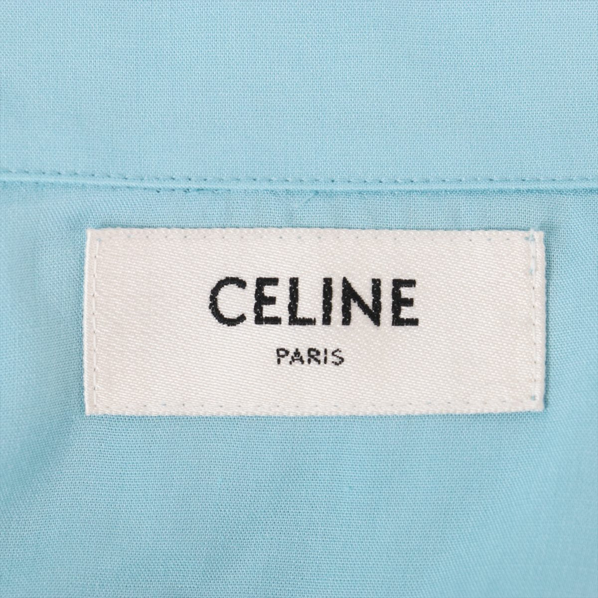 セリーヌ レーヨン シャツ 36 メンズ ブルー  2C516852C ルーズボーリングシャツ