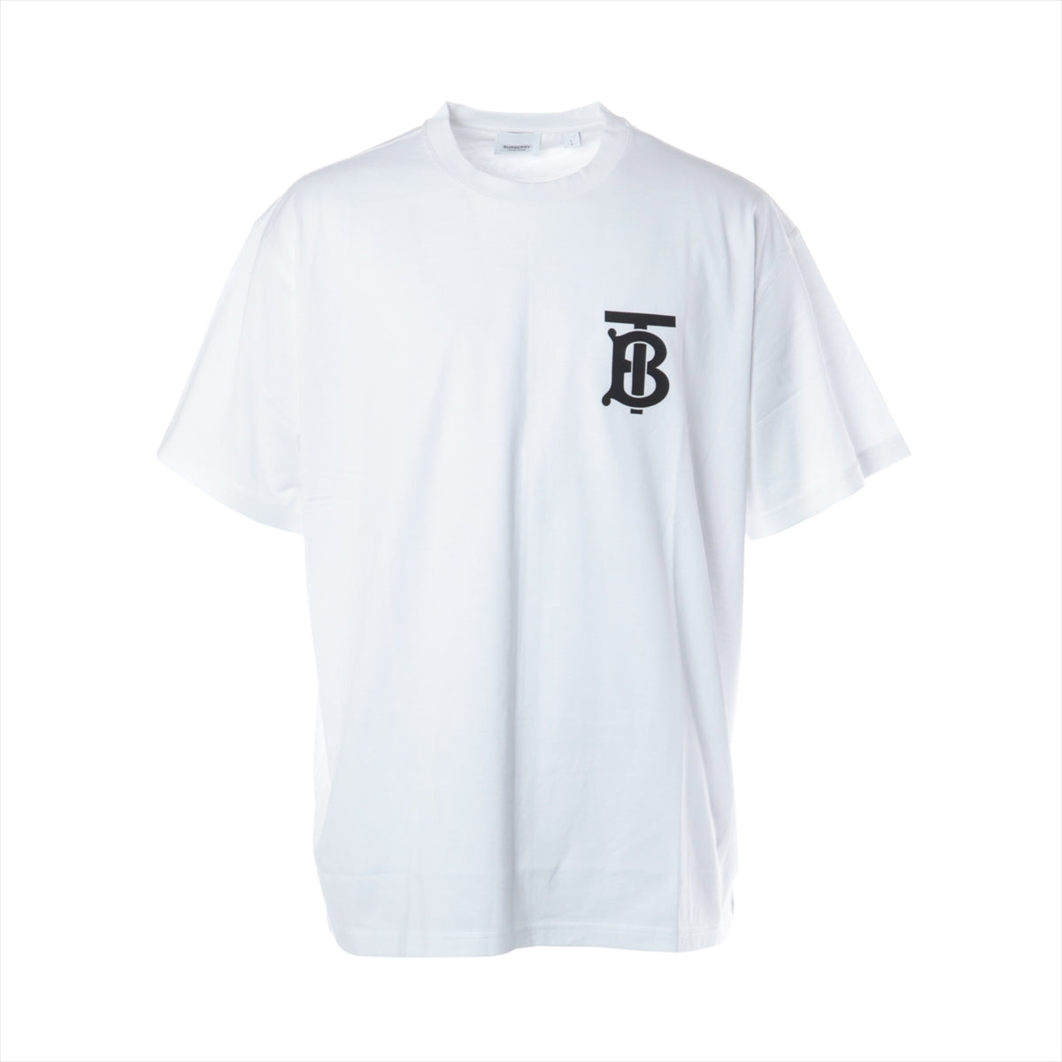 バーバリー ティッシ期 コットン Tシャツ L メンズ ホワイト 8017485 TBロゴ