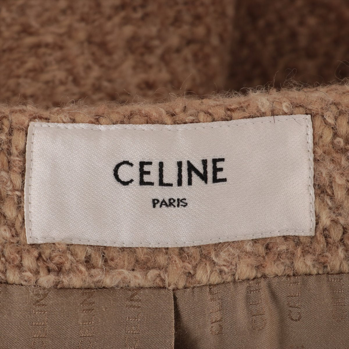 CELINE ノーカラーコート　サイズ38