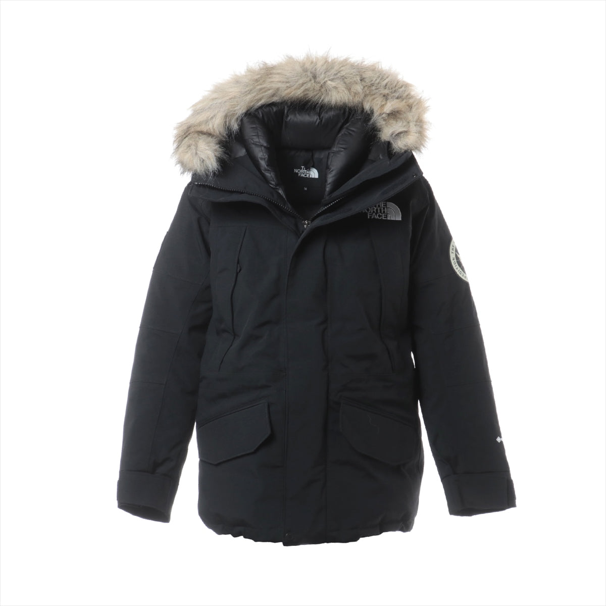 ノースフェイス ポリエステル×ナイロン ダウンジャケット M メンズ ブラック  ND92238 ANTARCTICA PARKA ファー取り外し可