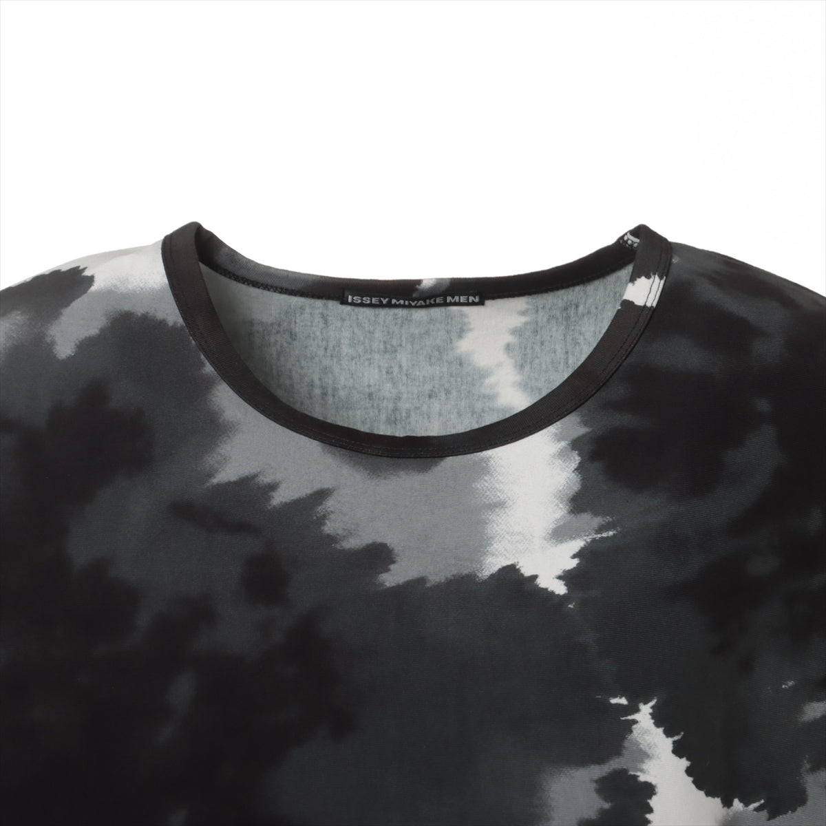 イッセイミヤケメン 20SS コットン Tシャツ フリーサイズ メンズ ブラック×グレー  ME01JK194