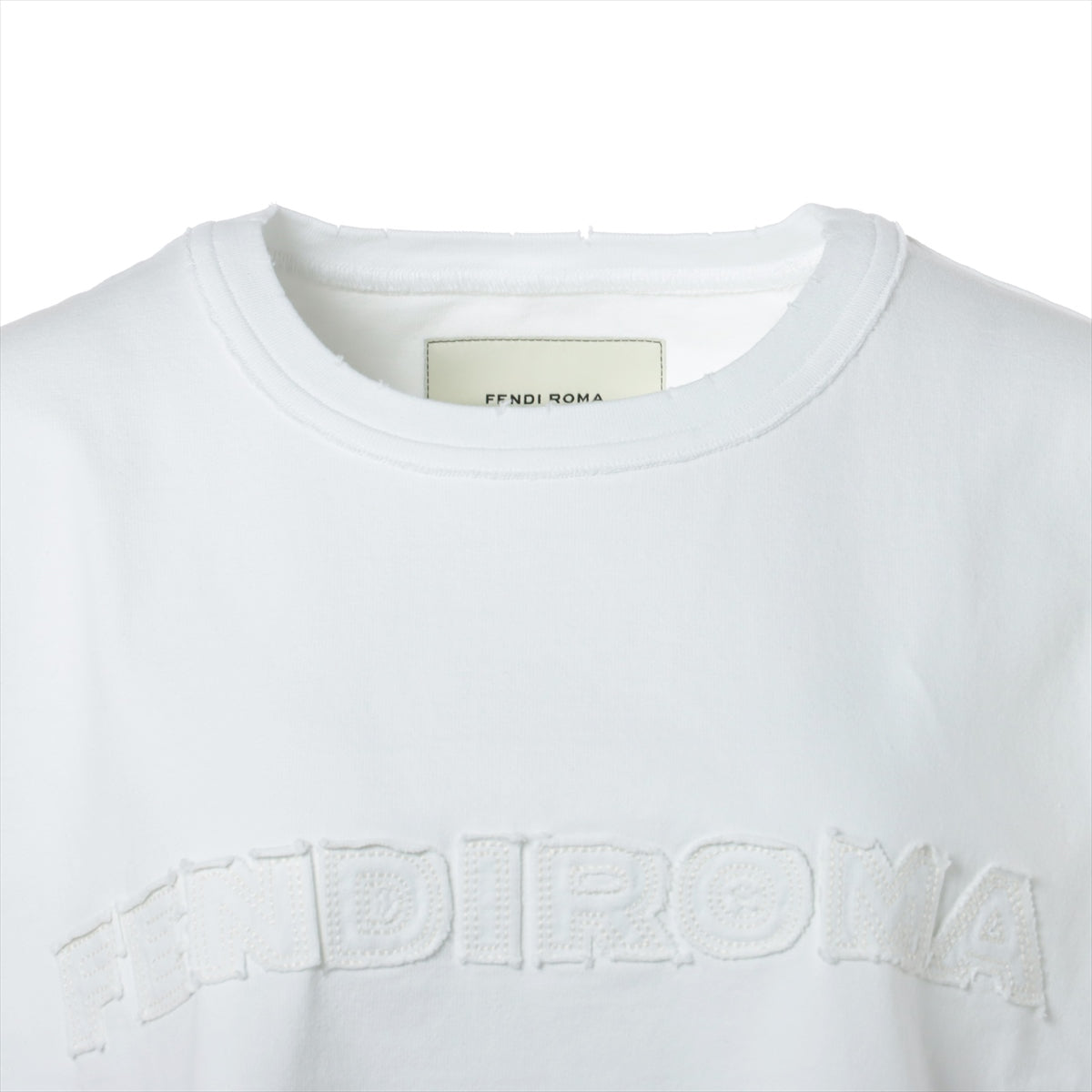 フェンディ×マークジェイコブス コットン Tシャツ S レディース ホワイト  FENDI by MARC JACOBS オーバーサイズ FS7965