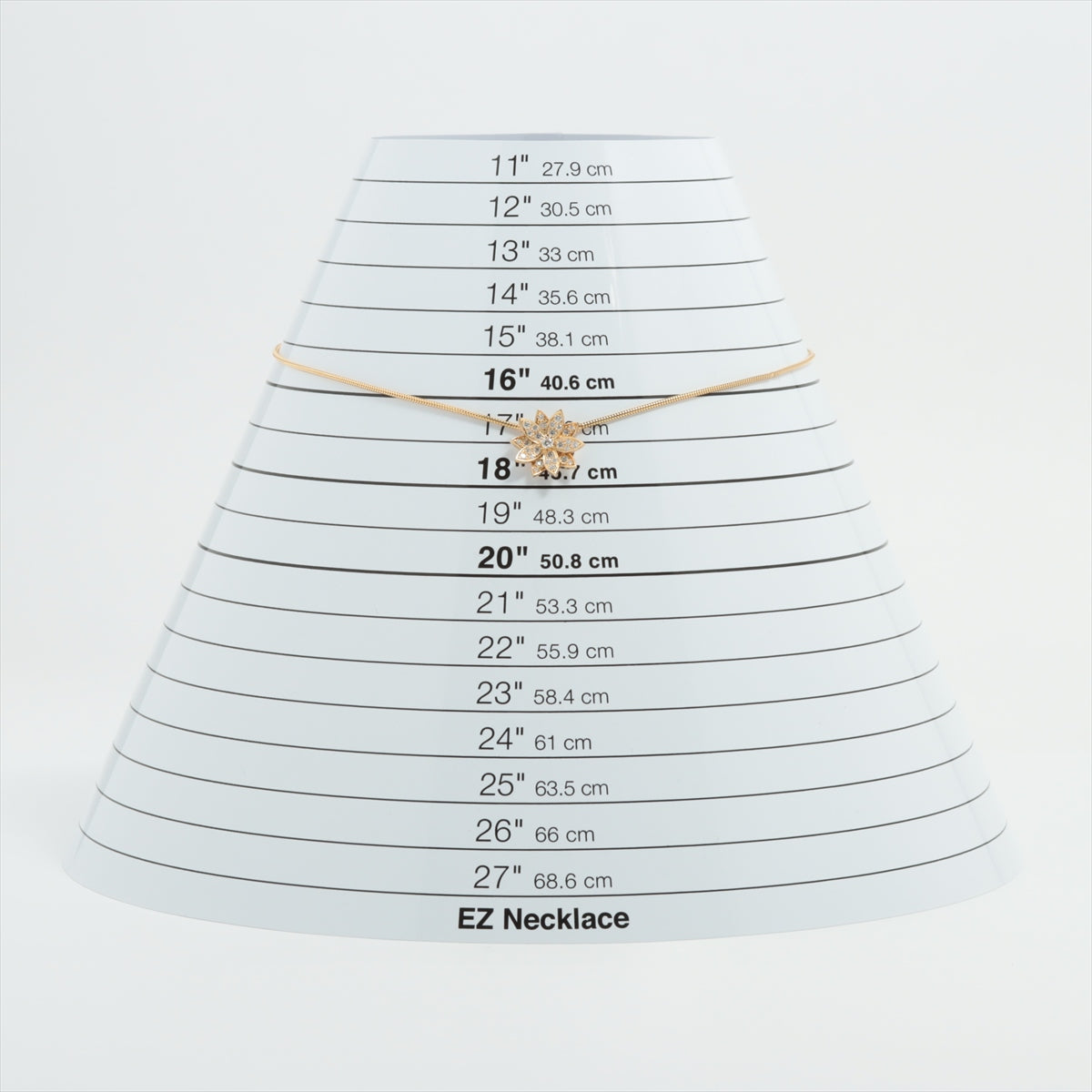 ヴァンクリーフ&アーペル ロータス スモール ダイヤ ネックレス 750(YG) 6.9g