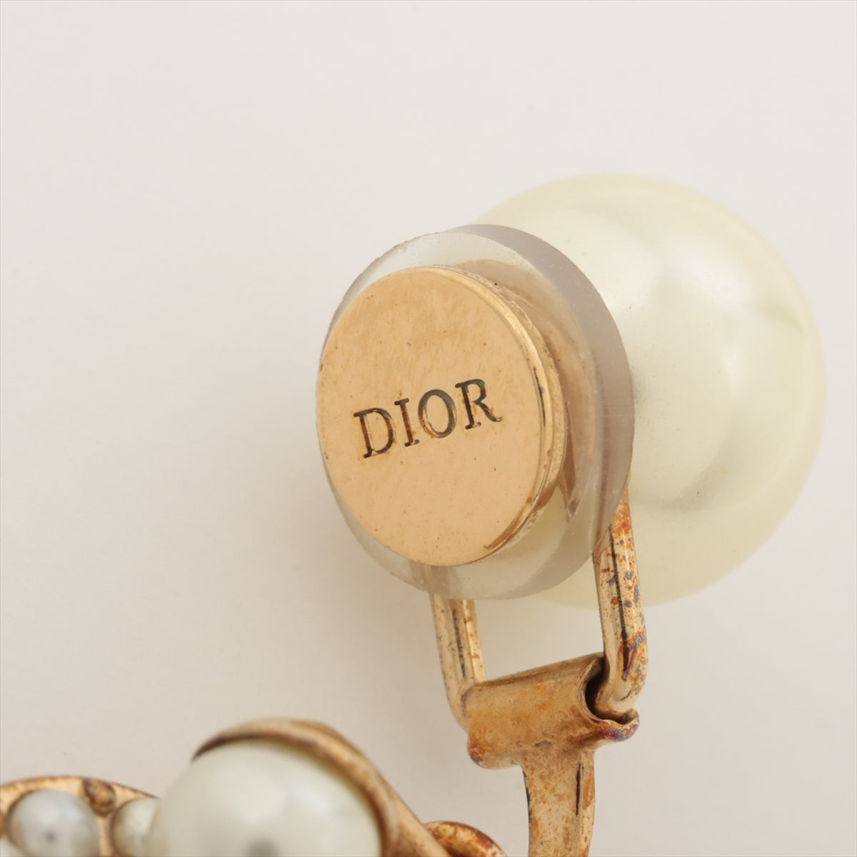 ディオール Dior Tribales  ディオール トライバル ピアス(両耳用) GP×フェイクパール ゴールド