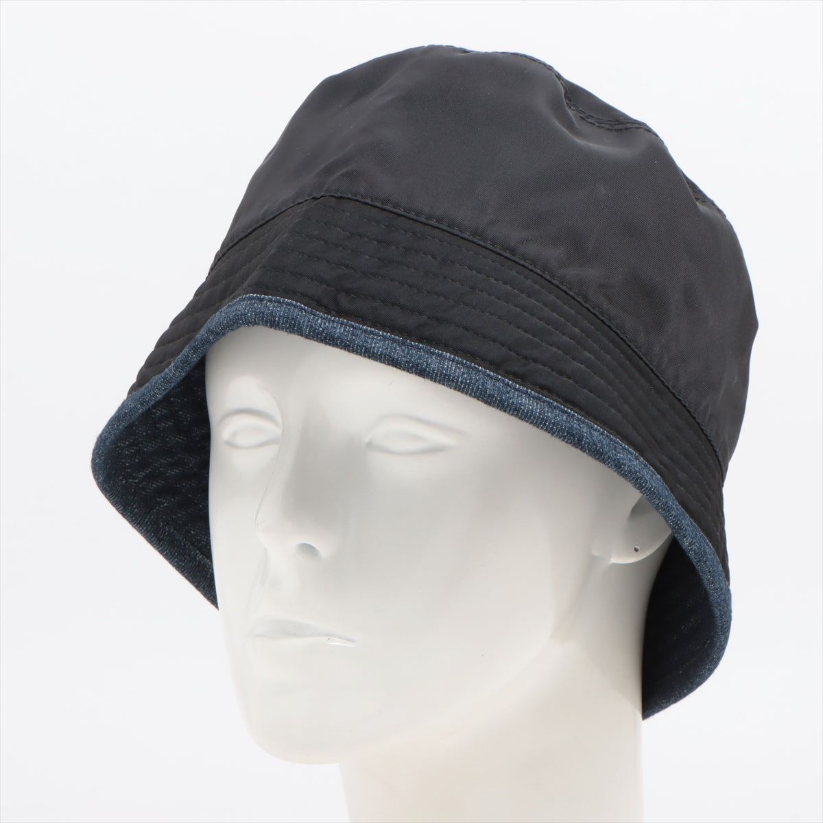 6,000円PRADA 帽子 バケットハット ナイロン ブラック
