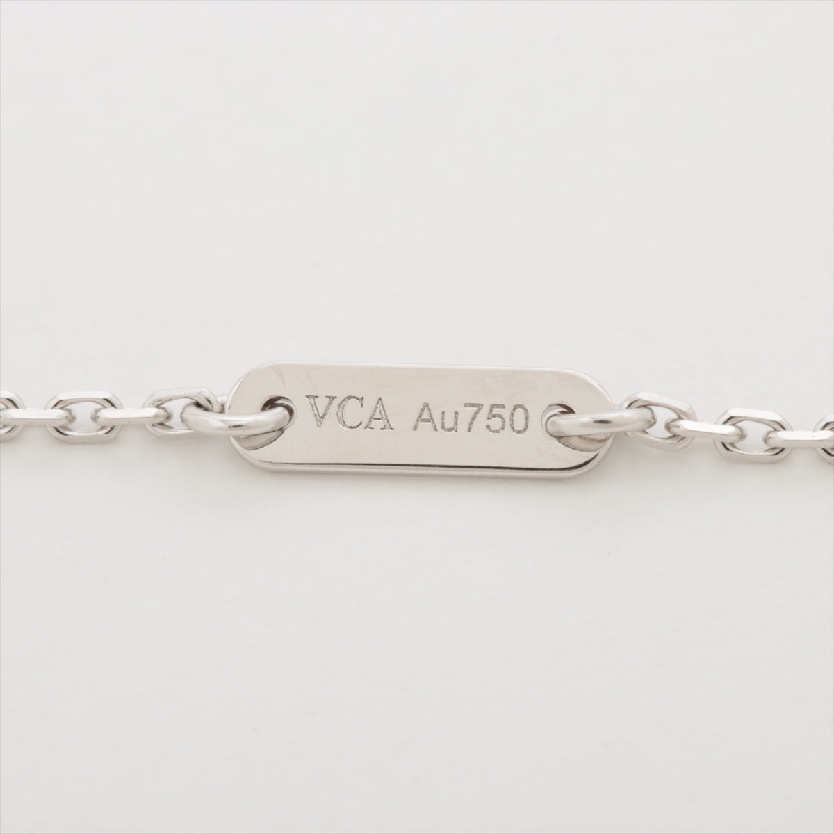ヴァンクリーフ&アーペル スウィートアルハンブラ ダイヤ ネックレス 750(WG) 3.3g VCAR085900