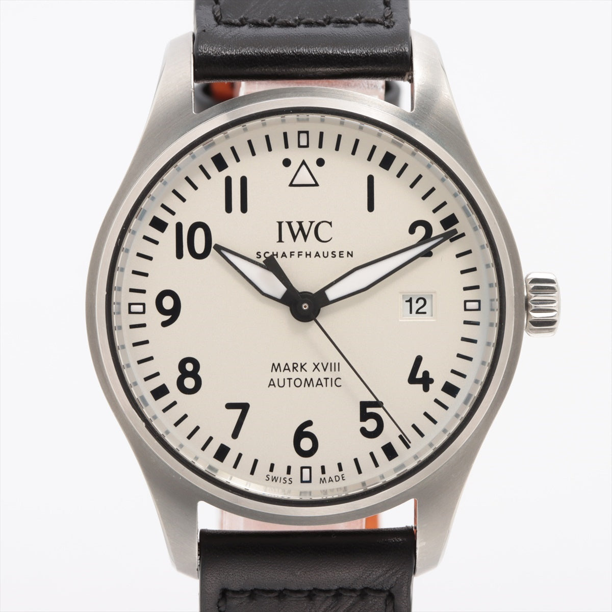 IWC パイロットウォッチ マークXVIII IW327012 SS×革 AT シルバー文字盤 ｜a2472260｜中古ブランド品・ブランド古着通販｜ALLU（アリュー）