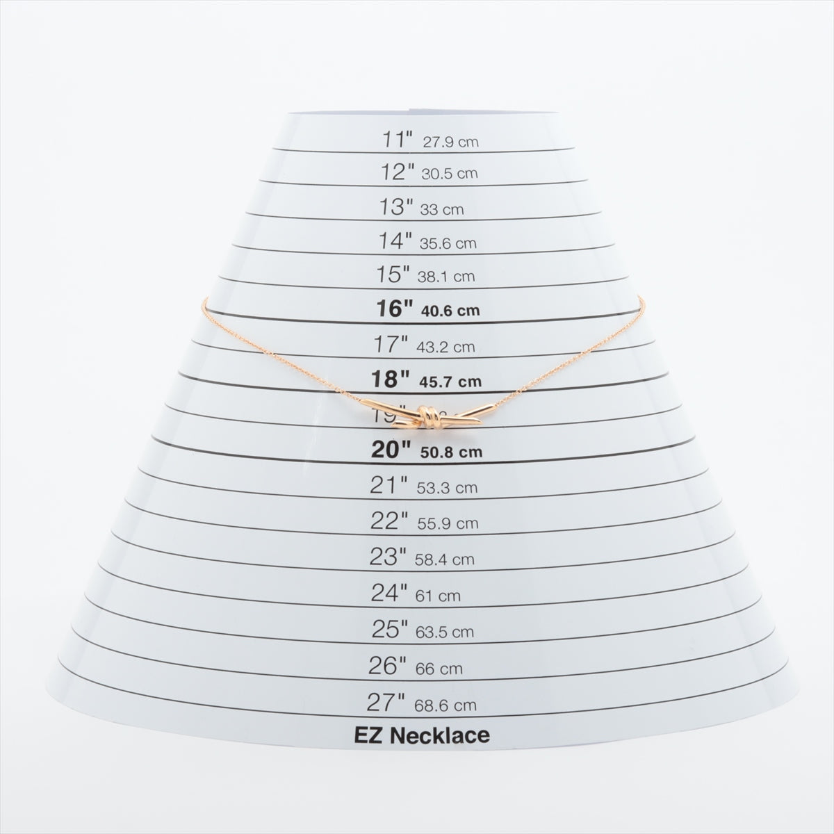 ティファニー ノット ネックレス 750(PG) 8.0g