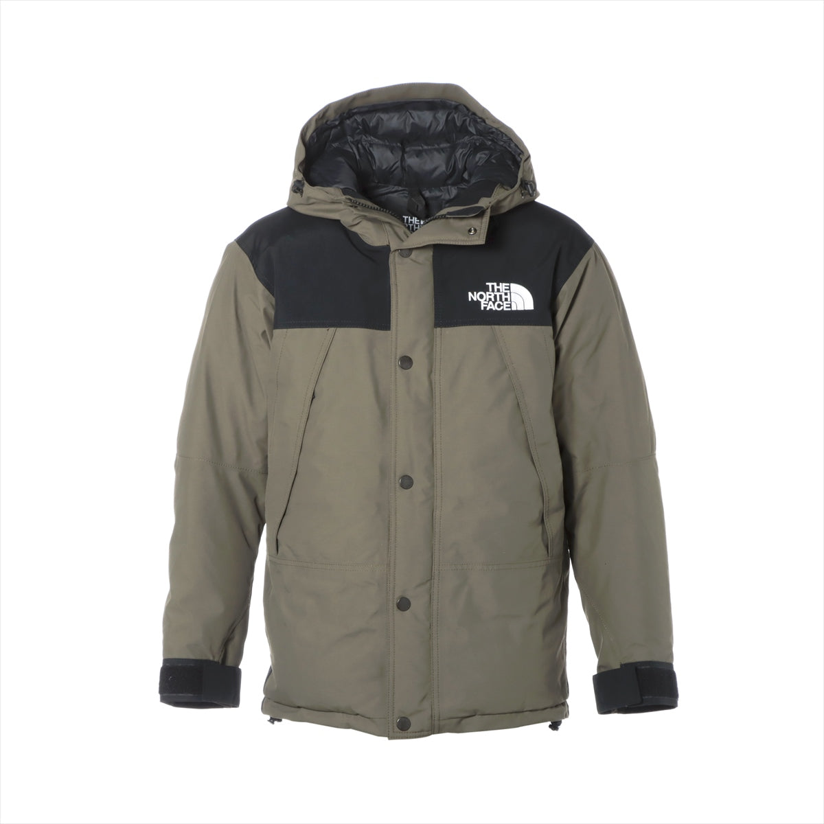 ノースフェイス ナイロン ダウンジャケット S メンズ ブラック×カーキ  ND91930 Mountain Down Jacket