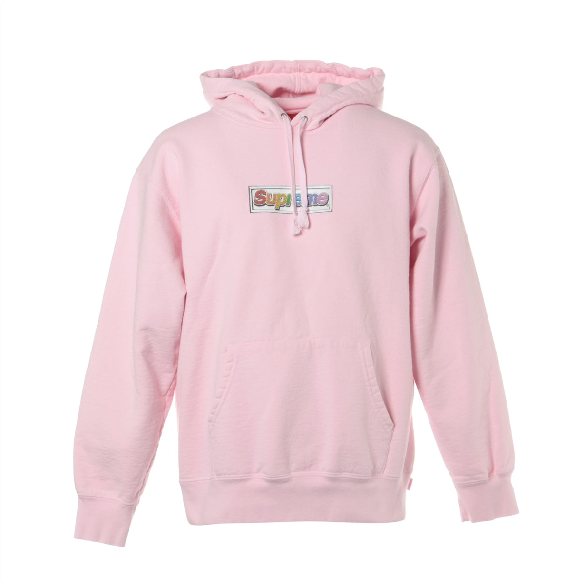 シュプリーム 22SS コットン×ポリエステル パーカー M メンズ ピンク  Bling Box Logo Hooded Sweatshirt