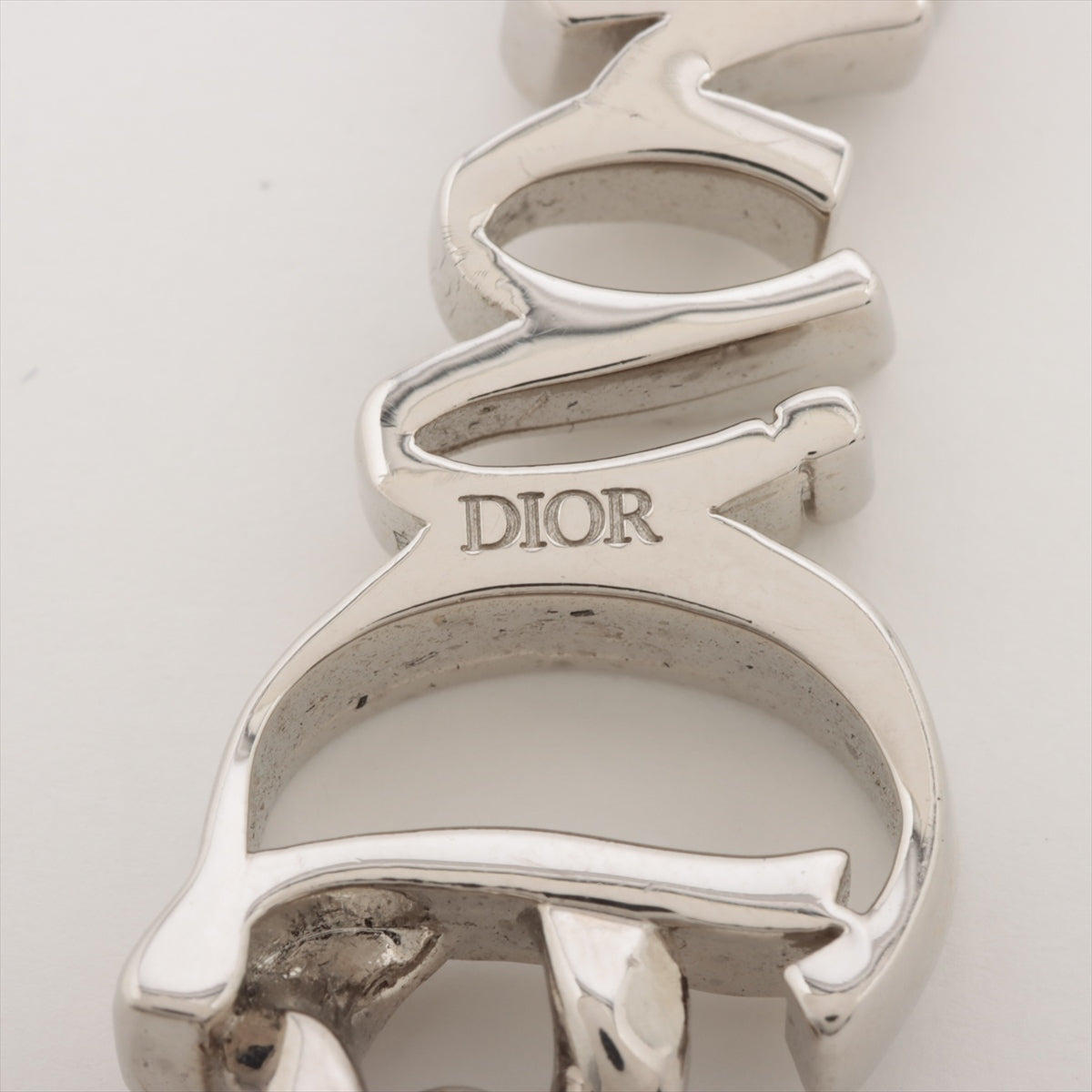ディオール Diorロゴ ブレスレット メタル シルバー