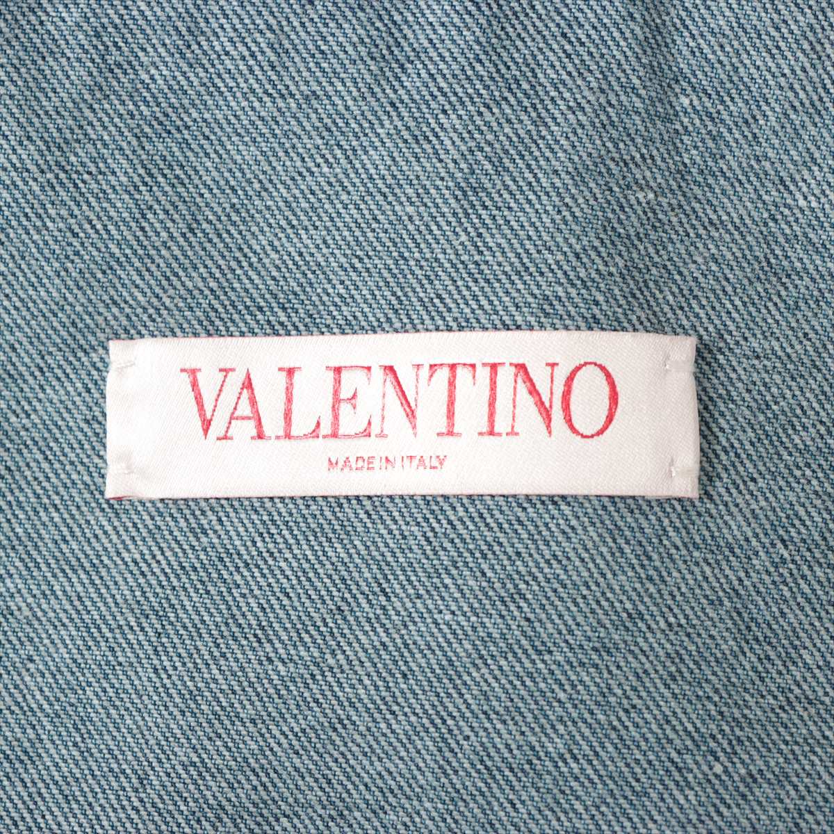 ヴァレンティノ Vロゴ コットン デニムジャケット 44 メンズ ブルー  3V3DB02H9EW