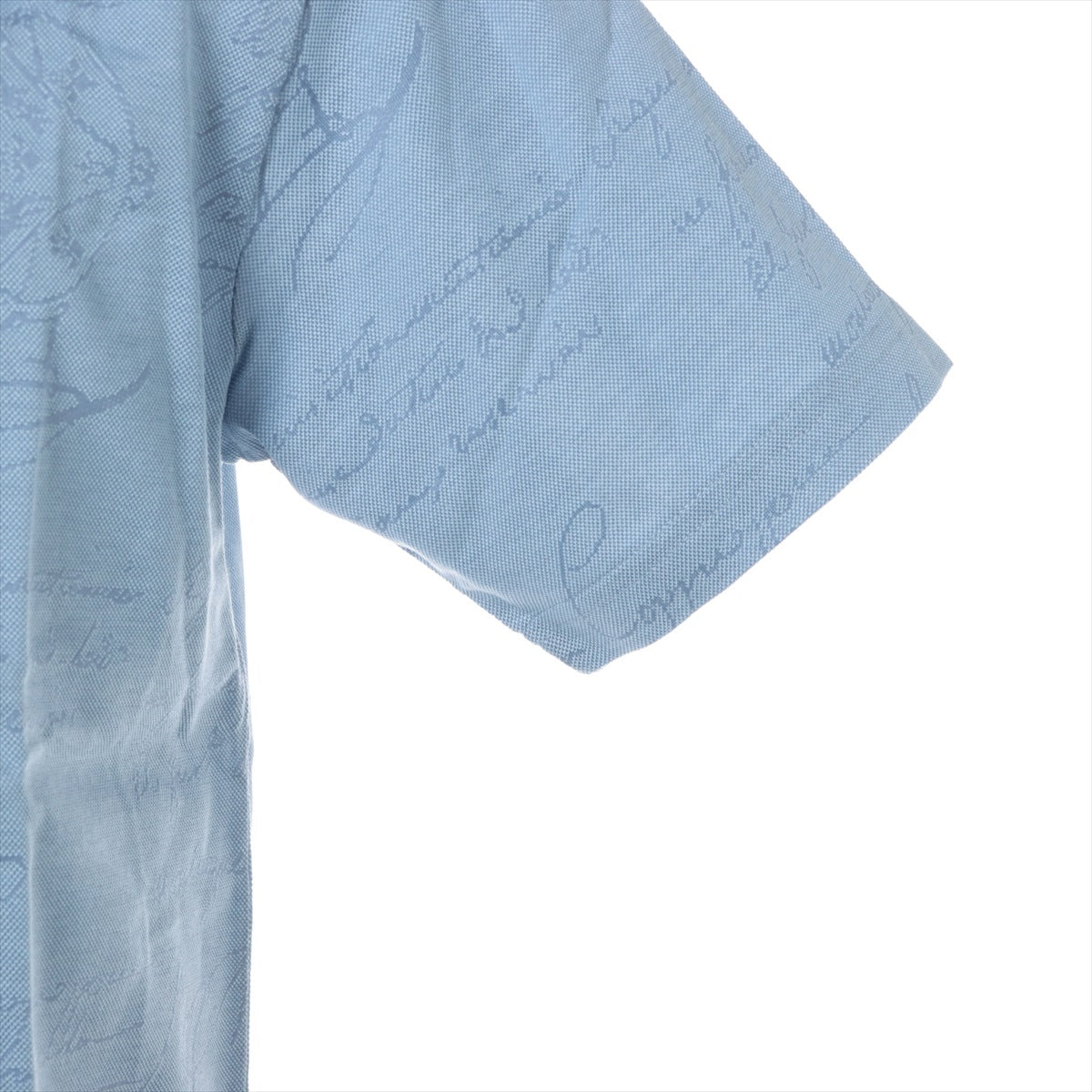 ベルルッティ カリグラフィ コットン ポロシャツ S メンズ ブルー