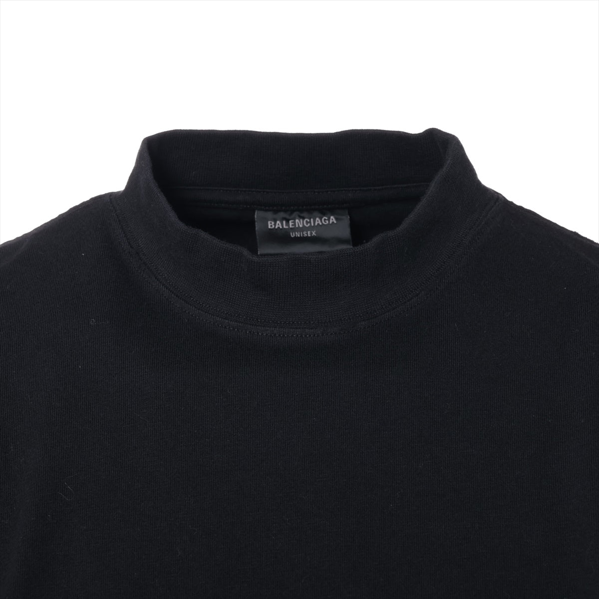バレンシアガ 23年 コットン×ポリウレタン Tシャツ 2 ユニセックス ブラック  739028 ダメージ加工