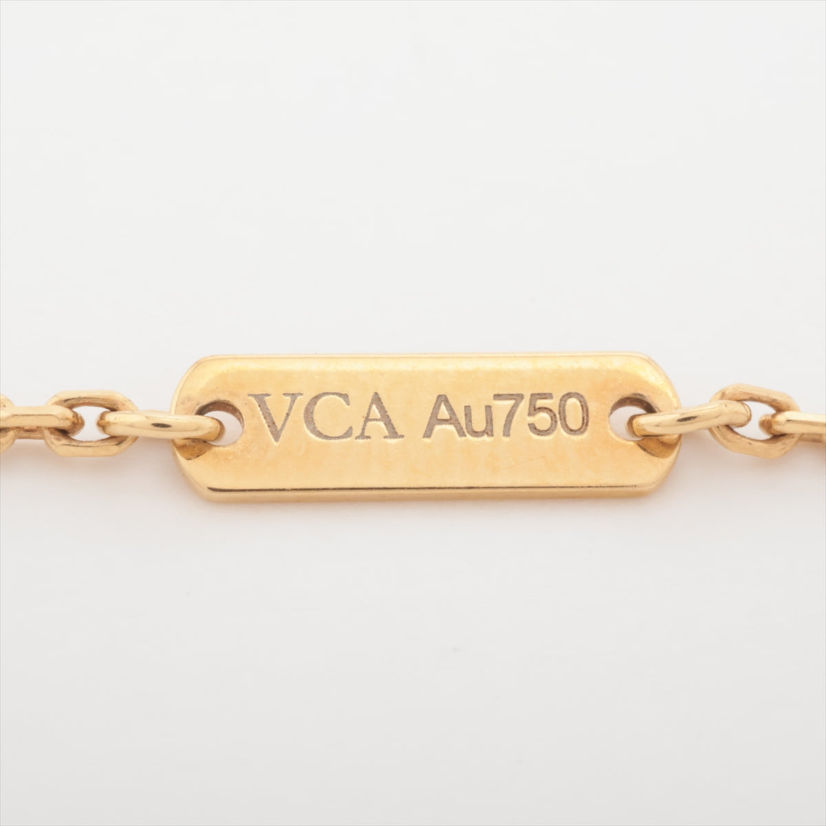 ヴァンクリーフ&アーペル ヴィンテージアルハンブラ シェル ネックレス 750(YG) 5.3g